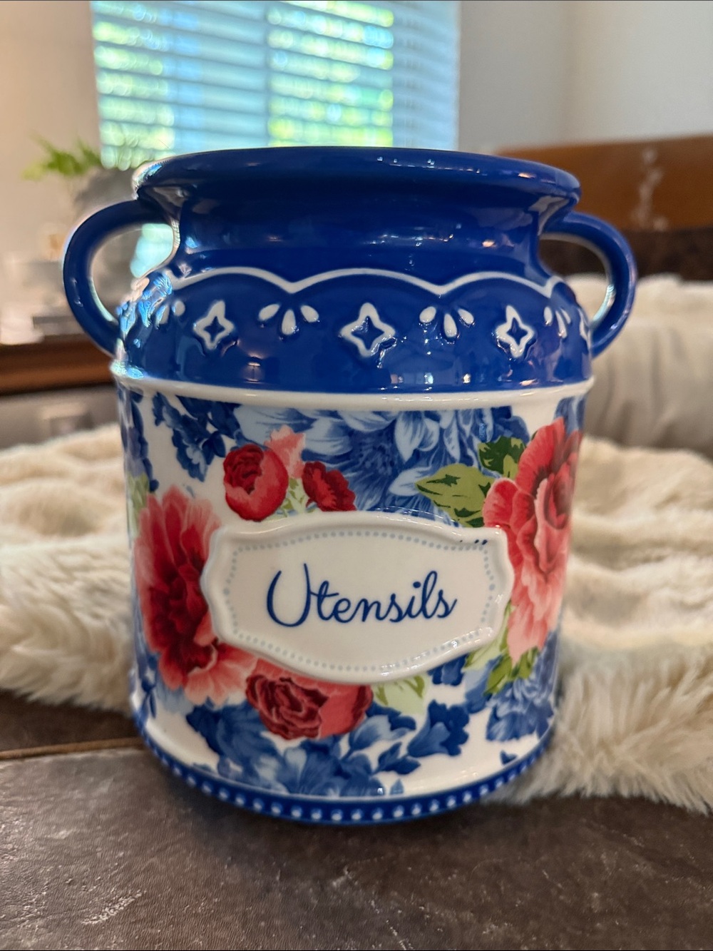 Pioneer Woman Blue Floral Kitchen Utensils
